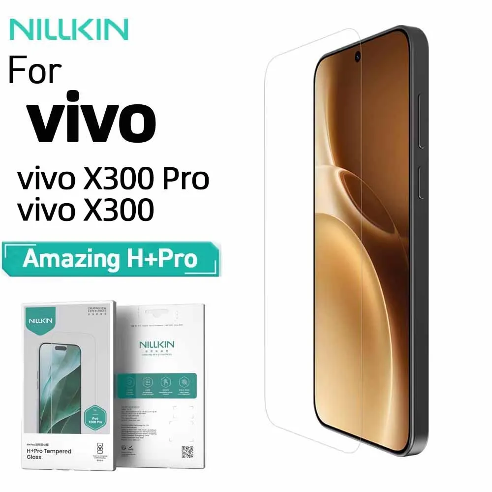 Nillkin Amazing H+PRO Tempered Glass Screen Protector for Vivo X300 / X300 Pro | 9H Hardness, 0.2mm Ultra Thin, Anti-Explosion,
Nillkin Amazing H+PRO Tempered Glass Screen Protector for Vivo X300 / X300 Pro | 9H Hardness, 0.2mm Ultra Thin, Anti-Explosion,