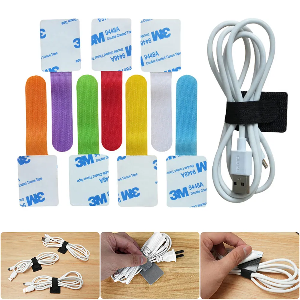 10PCS Releasable Cable Organizer Ties Mouse Earphones Wire Management Nylon Cable Ties Reusable Loop Hoop Tape Straps Tie
10PCS Releasable Cable Organizer Ties Mouse Earphones Wire Management Nylon Cable Ties Reusable Loop Hoop Tape Straps Tie