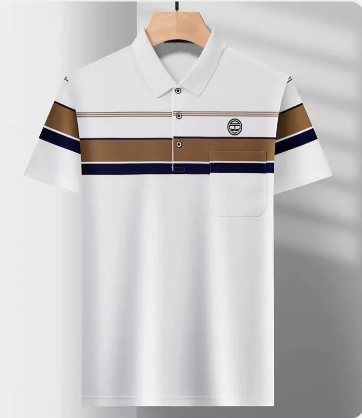 2024 Summer men's fashion short-sleeved lapel POLO shirt Men's casual sports shirt T-shirt Youth business POLO shirt
2024 Summer men's fashion short-sleeved lapel POLO shirt Men's casual sports shirt T-shirt Youth business POLO shirt