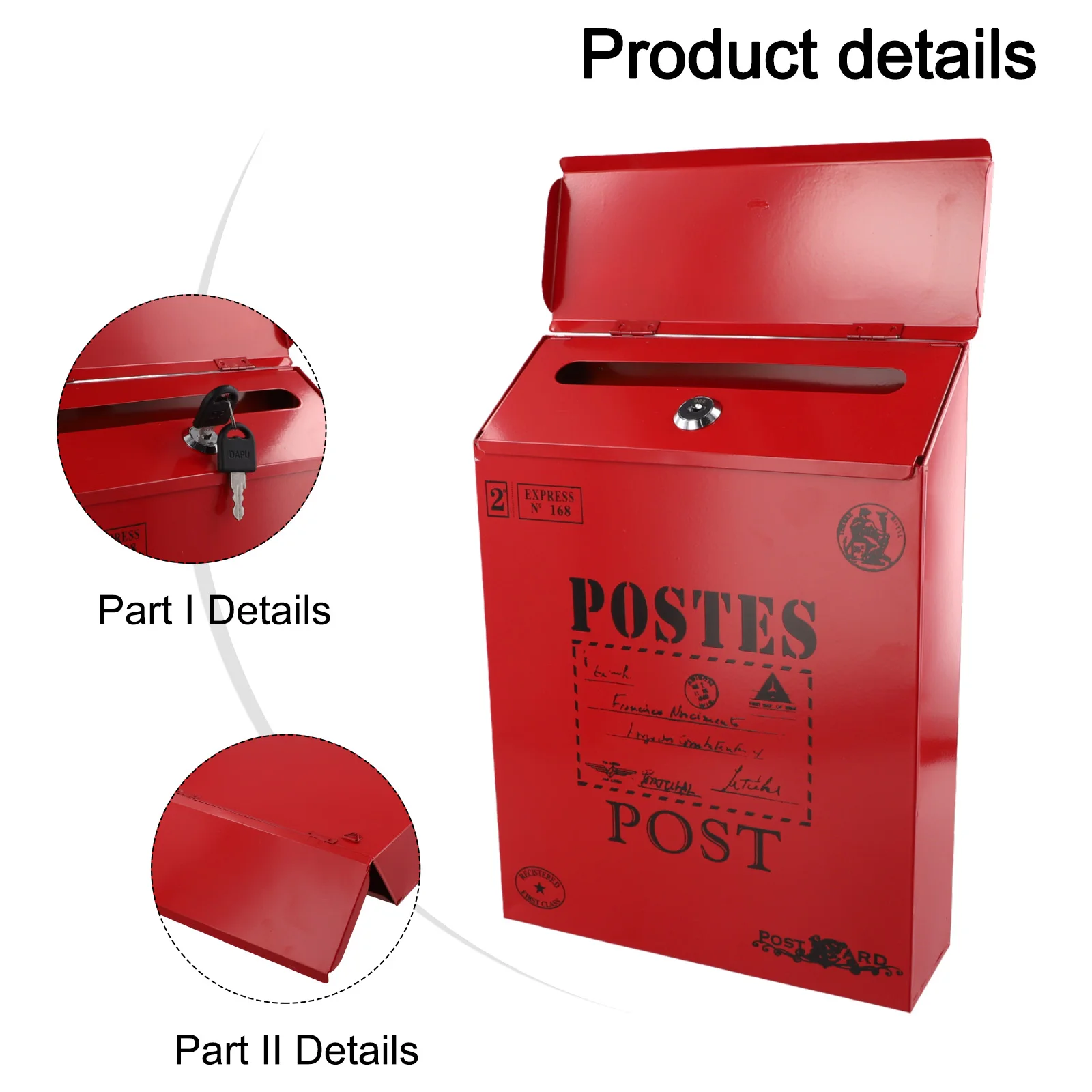 Large Capacity Mailbox Retro Postal Letter Box Secure And Private Steel Lock Vintage Design Weather Resistant Easy Installation
Large Capacity Mailbox Retro Postal Letter Box Secure And Private Steel Lock Vintage Design Weather Resistant Easy Installation