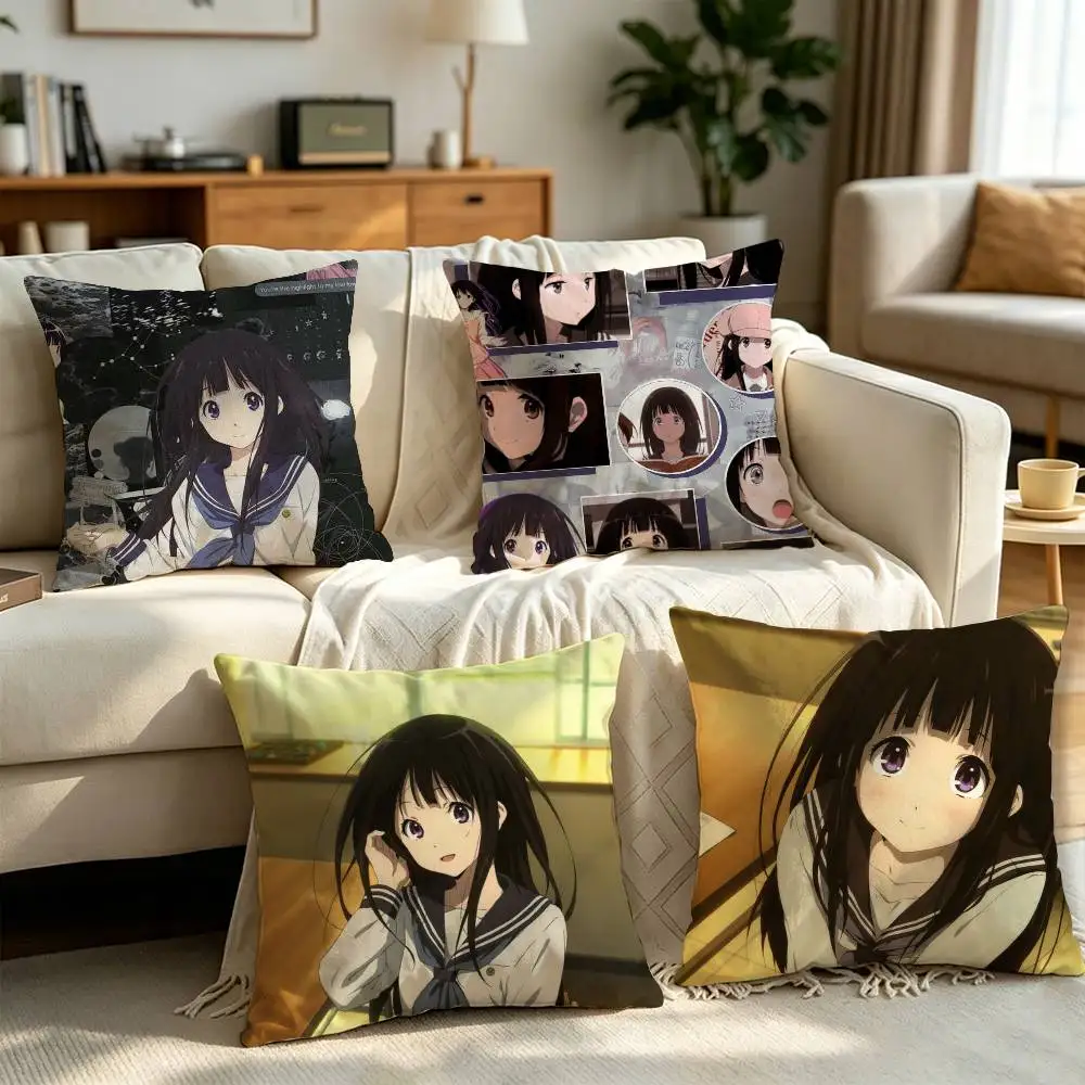 HYOUKA Eru Chitanda Pillow cover Soft Microfiber Pillowcase Home Sofa Decor Surprise Decorative printed.
HYOUKA Eru Chitanda Pillow cover Soft Microfiber Pillowcase Home Sofa Decor Surprise Decorative printed.