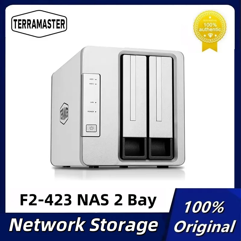TerraMaster F2-423 NAS 2 Bay Network Storage Server Cloud Intel Quad Core CPU 4GB RAM DDR4 NAS Server (Diskless)
TerraMaster F2-423 NAS 2 Bay Network Storage Server Cloud Intel Quad Core CPU 4GB RAM DDR4 NAS Server (Diskless)