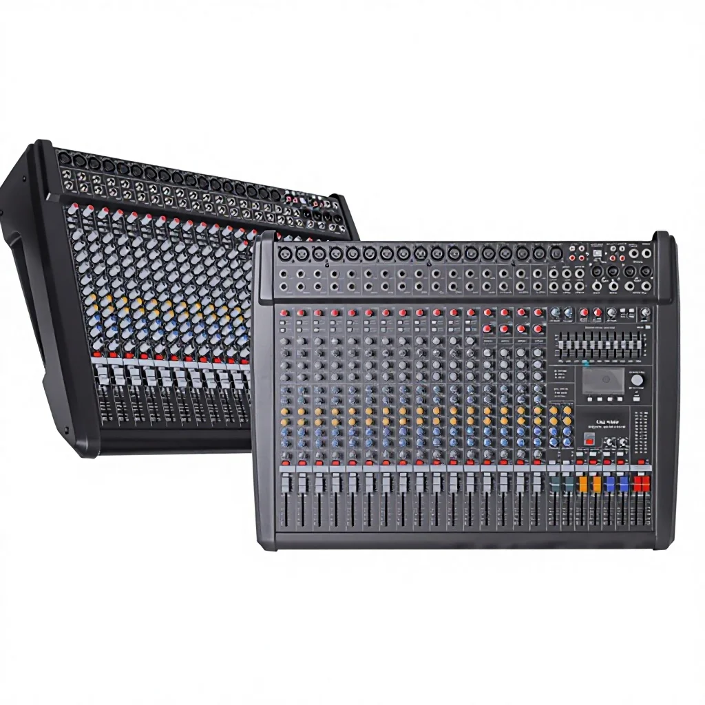 Professional Mixing Console Sound Card with 99 Reverb Effects Stage-Specific Mixer and USB Playback
Professional Mixing Console Sound Card with 99 Reverb Effects Stage-Specific Mixer and USB Playback