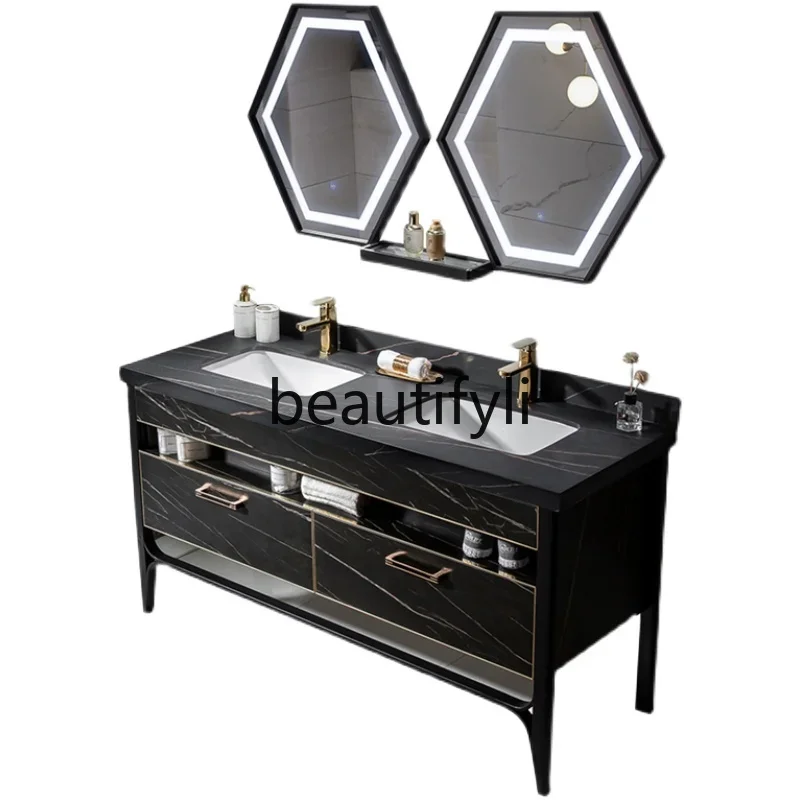 ss25 Slate bathroom cabinet combination washbasin toilet washbasin cabinet intelligent double basin floor
ss25 Slate bathroom cabinet combination washbasin toilet washbasin cabinet intelligent double basin floor