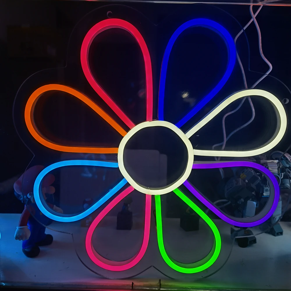 Led Neon Sign Flexible 5V USB Laundry Sign Vintage Tin Sign Eight Color Flowers Neon Sign Lightning for Bedroom Cute Room Decor
Led Neon Sign Flexible 5V USB Laundry Sign Vintage Tin Sign Eight Color Flowers Neon Sign Lightning for Bedroom Cute Room Decor