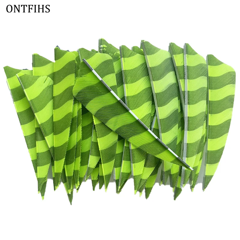 24Pcs 3Inch Shield Cut Shapes Feathers Double-sided Stripe Fletching Arrows Hunting Shooting Compound Accessories Archery
24Pcs 3Inch Shield Cut Shapes Feathers Double-sided Stripe Fletching Arrows Hunting Shooting Compound Accessories Archery