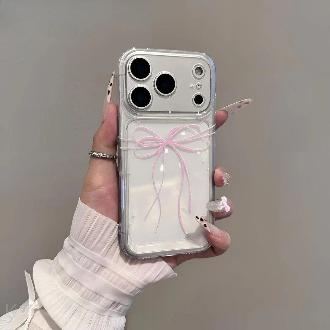 Pink Bow Pattern Y2K Phone Case For iPhone 17 Pro Max 17 Air 16 15 14 11 13 12 Pro Max XSMax XS XR X Transparent Soft Back Cover
Pink Bow Pattern Y2K Phone Case For iPhone 17 Pro Max 17 Air 16 15 14 11 13 12 Pro Max XSMax XS XR X Transparent Soft Back Cover
