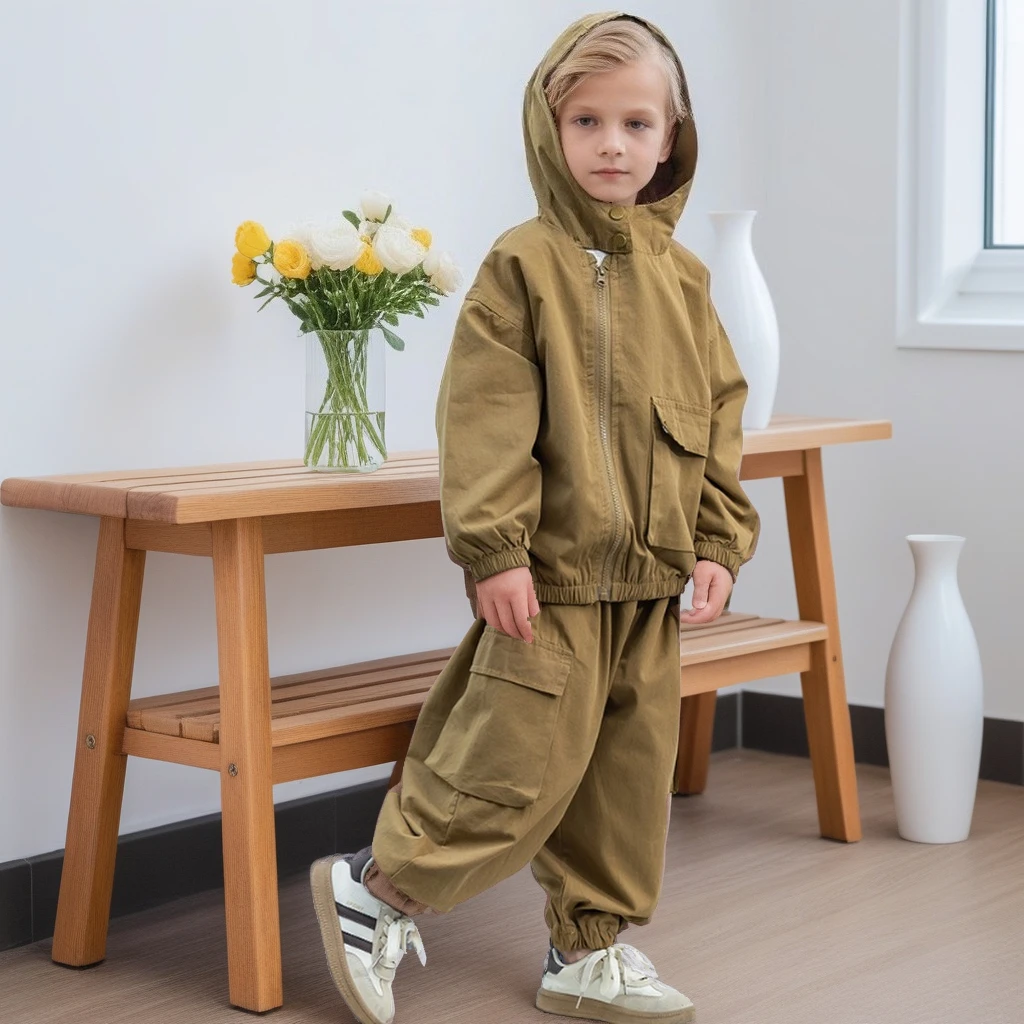 Boys' Hooded Outfit Set Spring Autumn Casual Jacket Pants T-shirt 3-Piece Kids Streetwear Clothes School Children Costume 8 10 Y
Boys' Hooded Outfit Set Spring Autumn Casual Jacket Pants T-shirt 3-Piece Kids Streetwear Clothes School Children Costume 8 10 Y