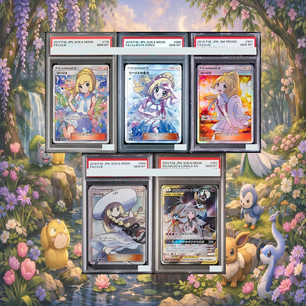 PTCG Lillie Series JPN Sun Moon 2017 DIY Proxy Graded Card GEM MT10 Battle Boost Collection Trading Card Holographic Label Gifts
PTCG Lillie Series JPN Sun Moon 2017 DIY Proxy Graded Card GEM MT10 Battle Boost Collection Trading Card Holographic Label Gifts