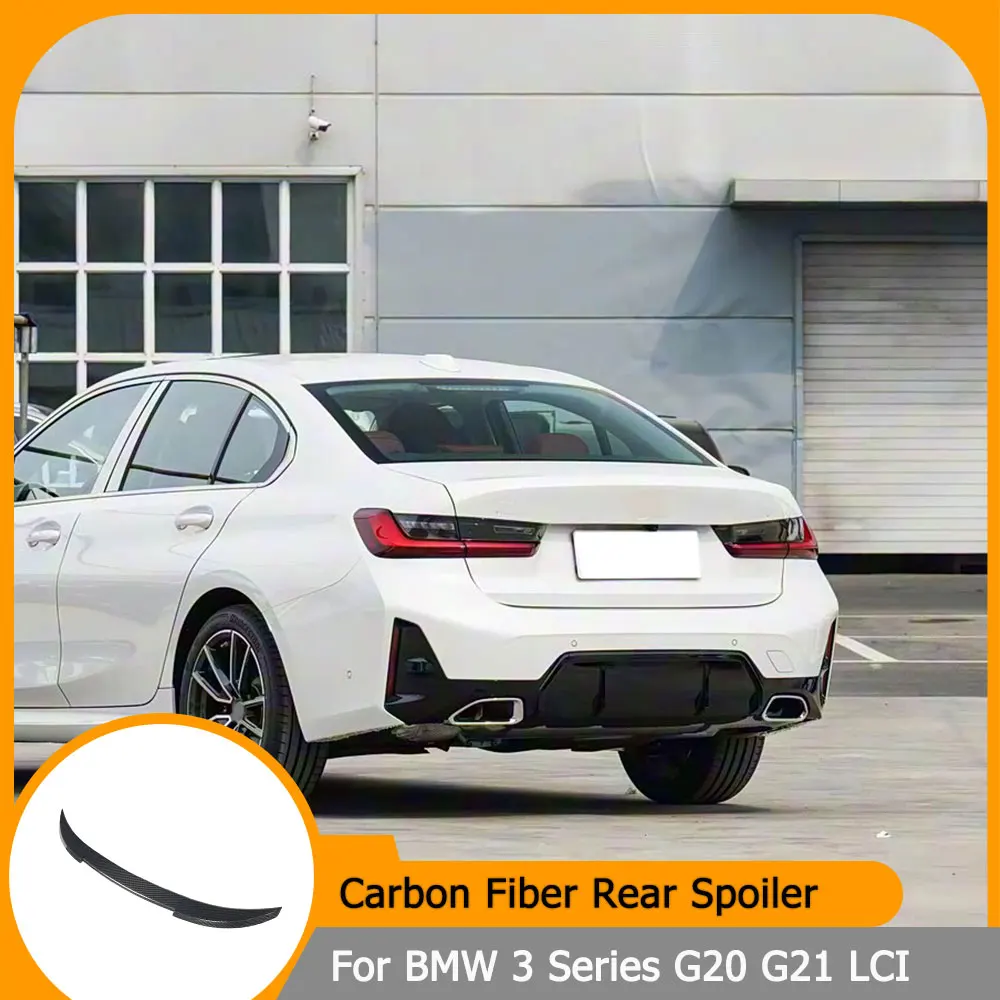 Car Rear Trunk Spoiler for BMW 3 Series G20 G21 LCI 2023-2025 Carbon Fiber Rear Boot Wing HighKick Spoiler Lip
Car Rear Trunk Spoiler for BMW 3 Series G20 G21 LCI 2023-2025 Carbon Fiber Rear Boot Wing HighKick Spoiler Lip