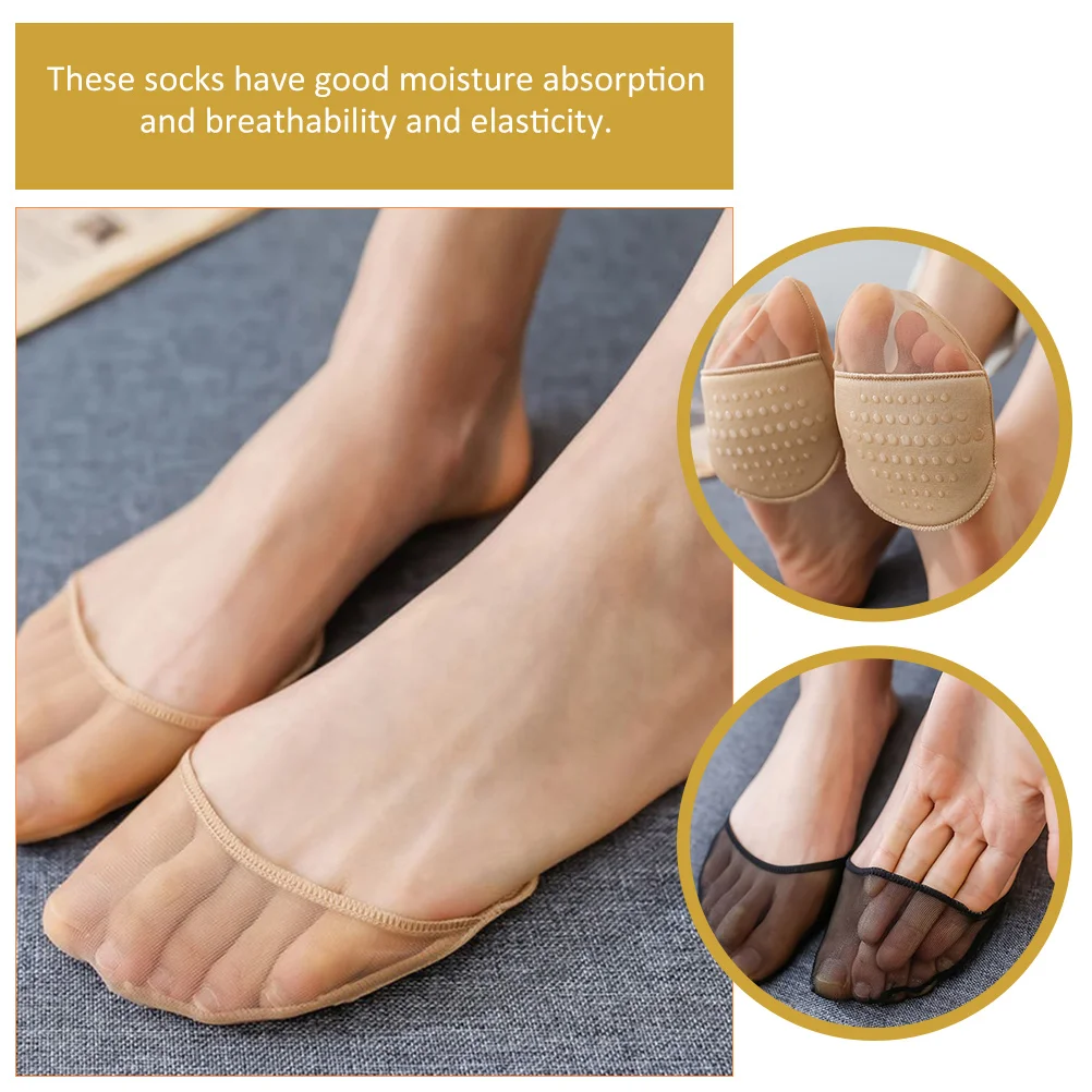 4 Pairs Summer Women's Half-palm Socks Forefoot Cushion Pads Wear-resistant Daily Use Breathable Cotton
4 Pairs Summer Women's Half-palm Socks Forefoot Cushion Pads Wear-resistant Daily Use Breathable Cotton