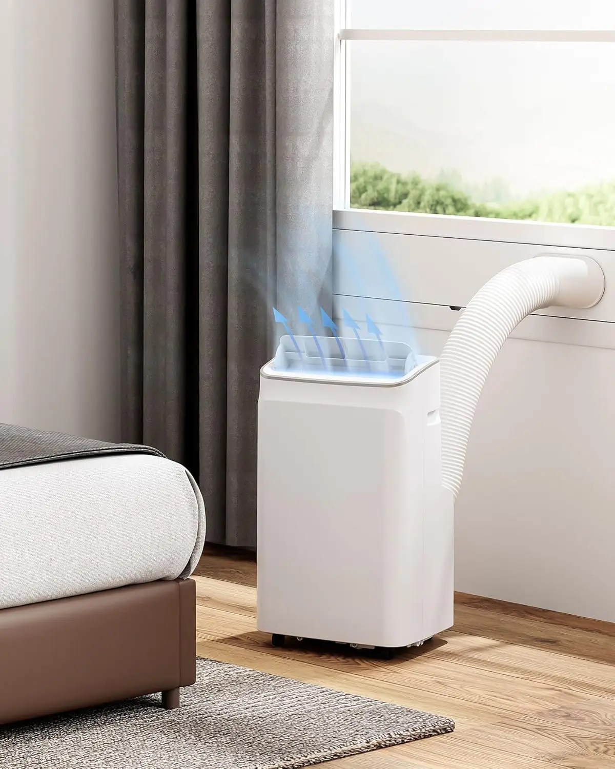 Garvee 12000 BTU Portable Air Conditioner with Auto Swing, 3-in-1 Mobile AC Unit with Sleep Mode & Remote Control for Large Rooms Up to 550 Sq. Ft, White
Garvee 12000 BTU Portable Air Conditioner with Auto Swing, 3-in-1 Mobile AC Unit with Sleep Mode & Remote Control for Large Rooms Up to 550 Sq. Ft, White