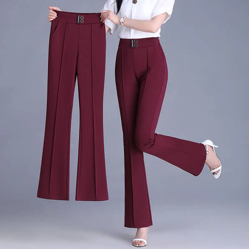 Женские повседневные брюки с высокой талией, драпированные, слегка расклешенные, эластичные, облегающие, струящиеся, длинные
Женские повседневные брюки с высокой талией, драпированные, слегка расклешенные, эластичные, облегающие, струящиеся, длинные