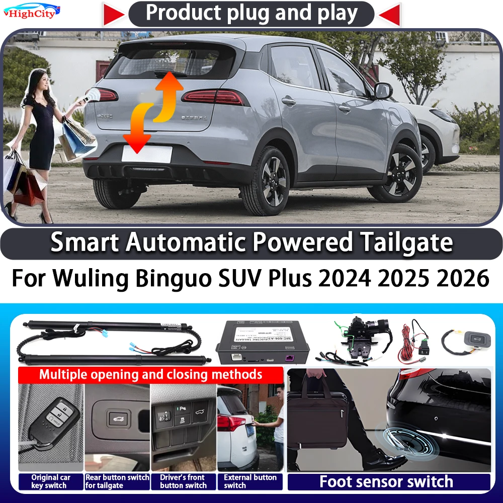 For Wuling Binguo SUV Plus 2024 2025 2026 Smart Automatic Powered Tailgate Key Control Trunk Close Kit Electric Power Tailgate
For Wuling Binguo SUV Plus 2024 2025 2026 Smart Automatic Powered Tailgate Key Control Trunk Close Kit Electric Power Tailgate