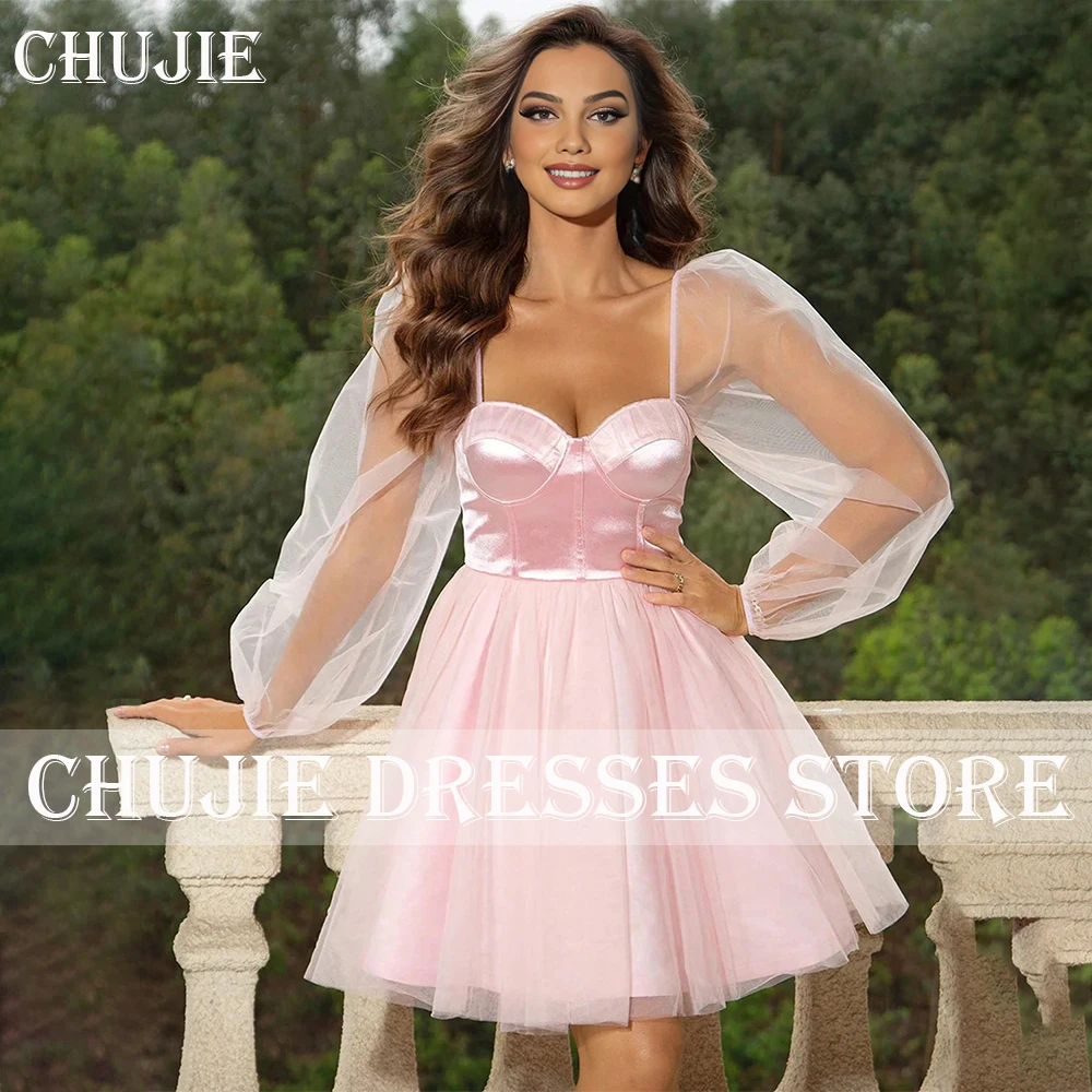 Tulle Pink vestidos graduación Mini Cocktail Dresses Women Customized Princess Birthday Gowns A Line Pleated Homecoming Dresses
Tulle Pink vestidos graduación Mini Cocktail Dresses Women Customized Princess Birthday Gowns A Line Pleated Homecoming Dresses