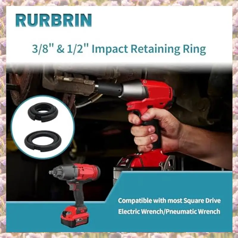 10 Sets Of 1/2 Inch & 3/8 Inch Impact Wrench Retainer Rings With O-Ring,Compatible With Electric Wrench/Pneumatic Wrench
10 Sets Of 1/2 Inch & 3/8 Inch Impact Wrench Retainer Rings With O-Ring,Compatible With Electric Wrench/Pneumatic Wrench