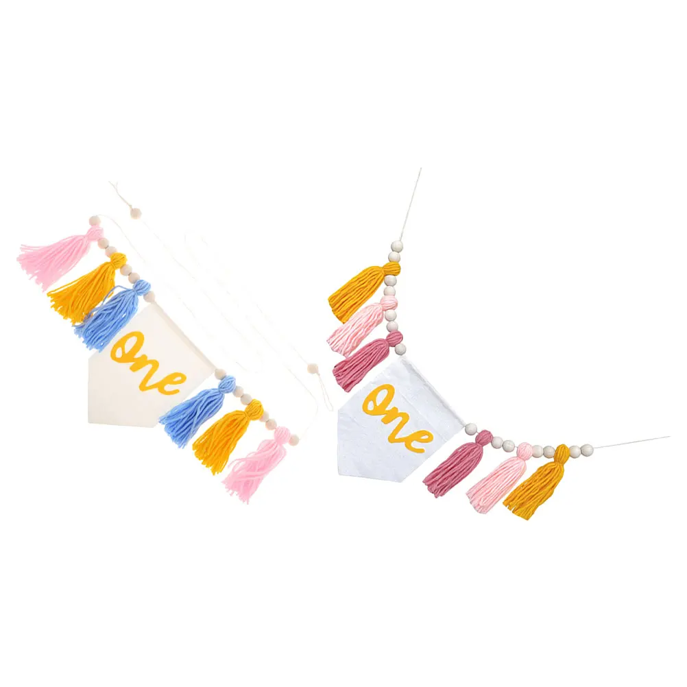 2 pcs 1St Birthday Highchair Banner Tassel Garland Decorative Wall Hanging Birthday Party Photo Booth Bunting Cotton Garlands
2 pcs 1St Birthday Highchair Banner Tassel Garland Decorative Wall Hanging Birthday Party Photo Booth Bunting Cotton Garlands