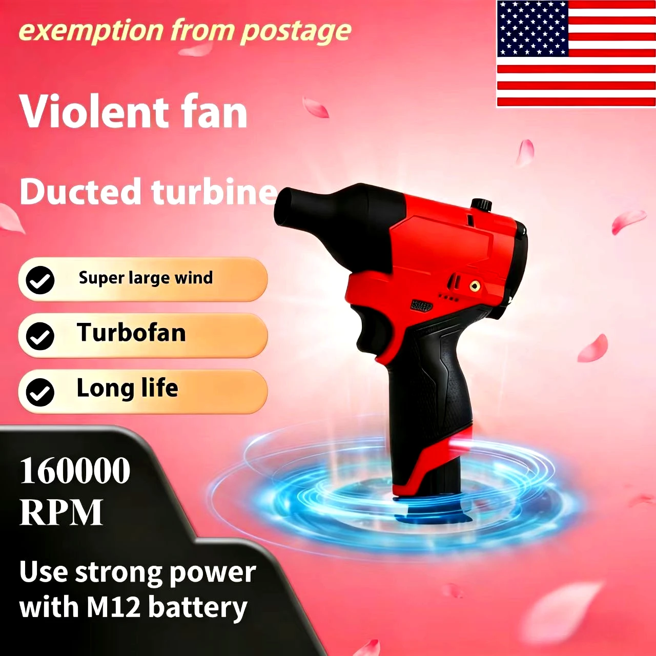 Бесщеточный турбовентилятор для аккумулятора Milwaukee 12В, 160000 об/мин, мощный электрический воздуходув (без аккумулятора)
Бесщеточный турбовентилятор для аккумулятора Milwaukee 12В, 160000 об/мин, мощный электрический воздуходув (без аккумулятора)