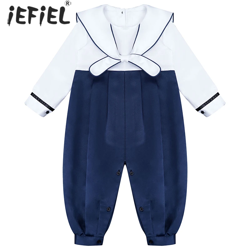Newborn Baby Boy Sailor Clothes Christening Romper Jumpsuit Genteman 1st Birthday Party Suit For Boys Infant Boy Baptism Costume
Newborn Baby Boy Sailor Clothes Christening Romper Jumpsuit Genteman 1st Birthday Party Suit For Boys Infant Boy Baptism Costume