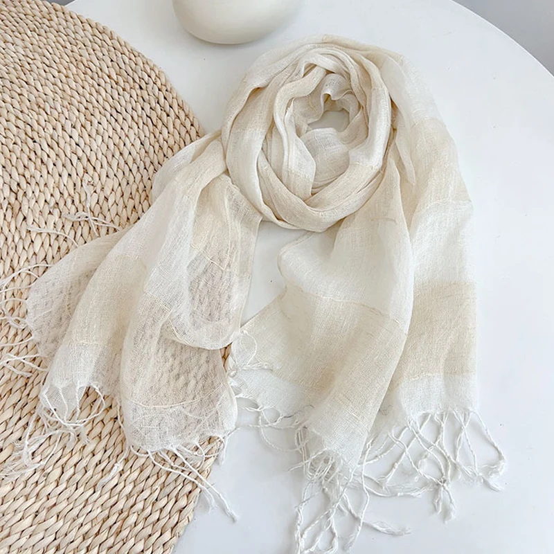 Scarf Linen Long Women Breathable Sun Protection Beach Accessory For Summer Autumn Holiday Gift
Scarf Linen Long Women Breathable Sun Protection Beach Accessory For Summer Autumn Holiday Gift