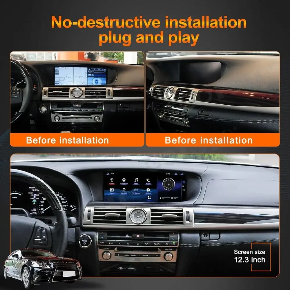 12.3"For Lexus LS 460h 600 400 2013-2017 LHD and RHD Car Radio Wireless CarPlay Multimedia Snapdragon 680 Screen
12.3"For Lexus LS 460h 600 400 2013-2017 LHD and RHD Car Radio Wireless CarPlay Multimedia Snapdragon 680 Screen