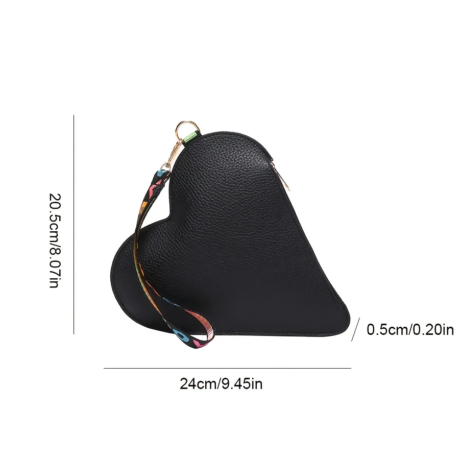 Women’s Cute Black Heart-Shaped Crossbody Bag, PU Leather Love Heart Wristlet Clutch with Colorful Scarf Strap, Mini Phone & Lipstick Shoulder Purse for Party & Daily Use
Women’s Cute Black Heart-Shaped Crossbody Bag, PU Leather Love Heart Wristlet Clutch with Colorful Scarf Strap, Mini Phone & Lipstick Shoulder Purse for Party & Daily Use