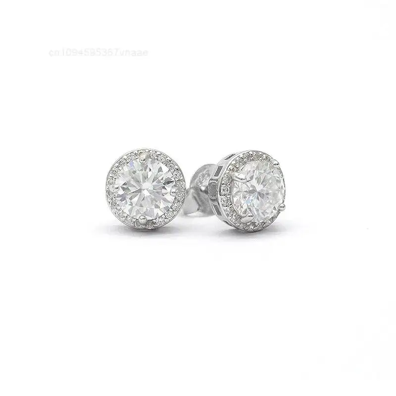 Fine Classic Round Cut d Color Vvs 7MM Moissanite Stud Earrings 925 Sterling Silver Women Wedding Zircon Jewelry Wedding Gift
Fine Classic Round Cut d Color Vvs 7MM Moissanite Stud Earrings 925 Sterling Silver Women Wedding Zircon Jewelry Wedding Gift