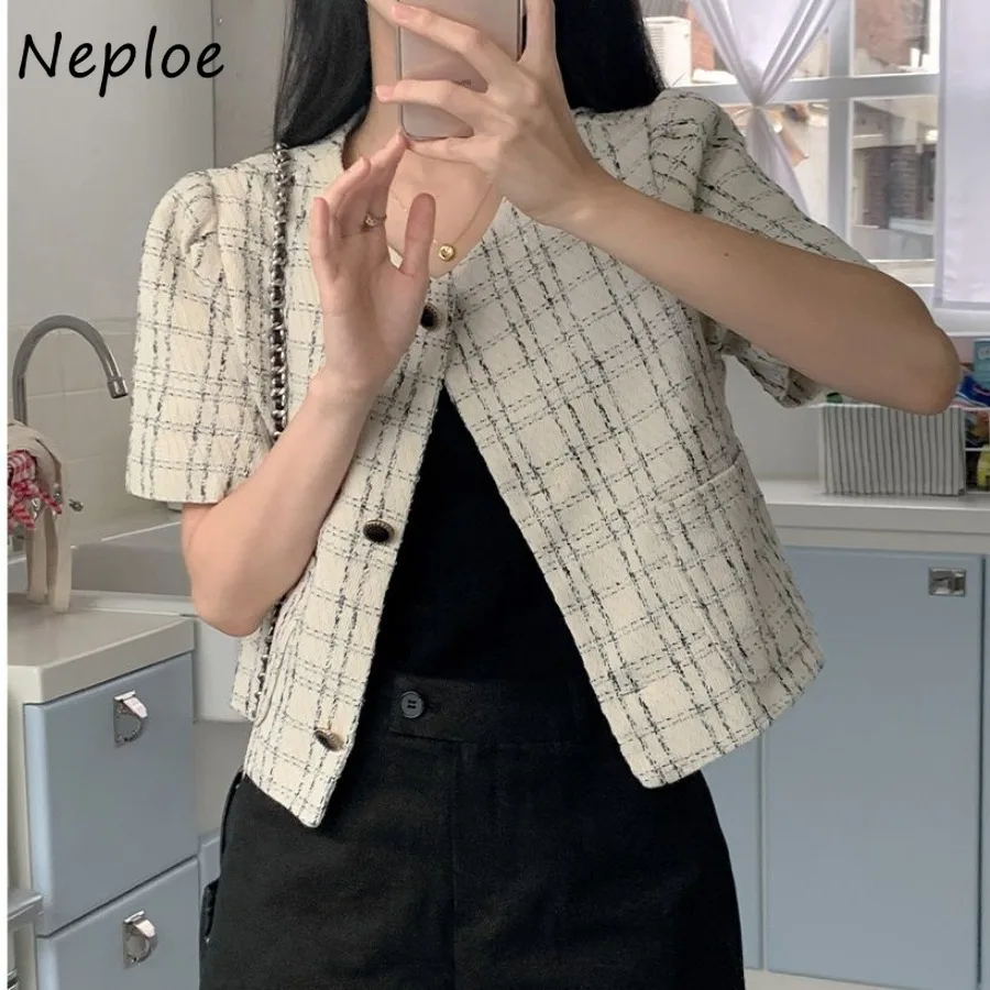 Neploe винтажные корейские шикарные изысканные пиджаки с круглым вырезом женские клетчатые свободные повседневные твидовые пальто универсальная возрастная литературная куртка
Neploe винтажные корейские шикарные изысканные пиджаки с круглым вырезом женские клетчатые свободные повседневные твидовые пальто универсальная возрастная литературная куртка