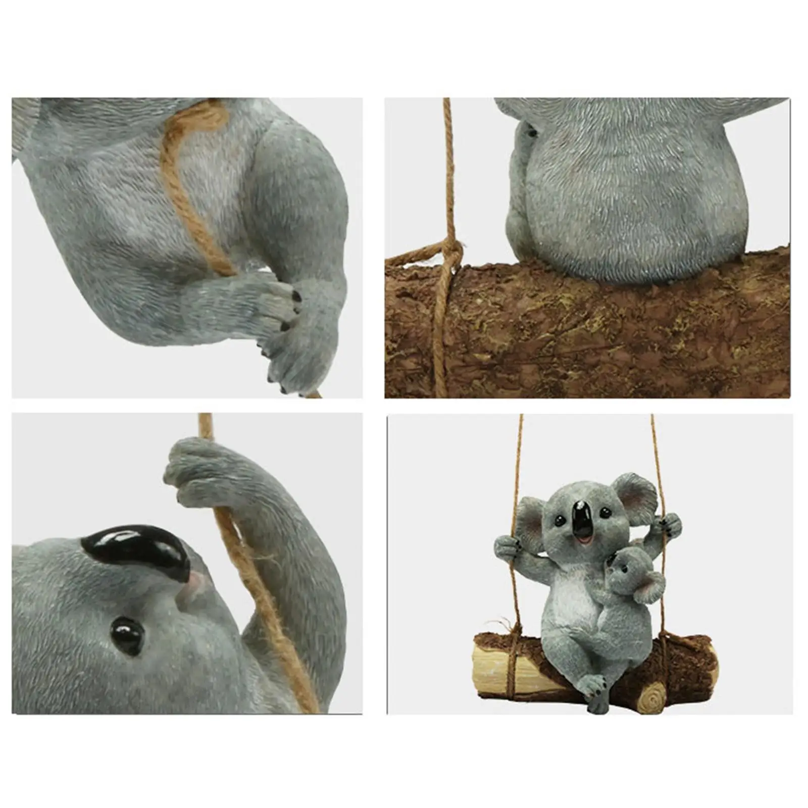 Resin Koala Garden Figurine Outdoor Yard Hanging Ornament Decoration Animal Statue for Kid Gifts
Resin Koala Garden Figurine Outdoor Yard Hanging Ornament Decoration Animal Statue for Kid Gifts