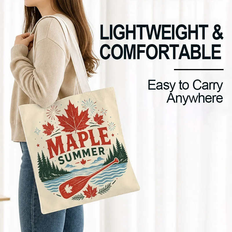 Summer Maple Pattern - Women's Shoulder Handbag, Natural Style Printed Design, Large Capacity Handbag,
Summer Maple Pattern - Women's Shoulder Handbag, Natural Style Printed Design, Large Capacity Handbag,