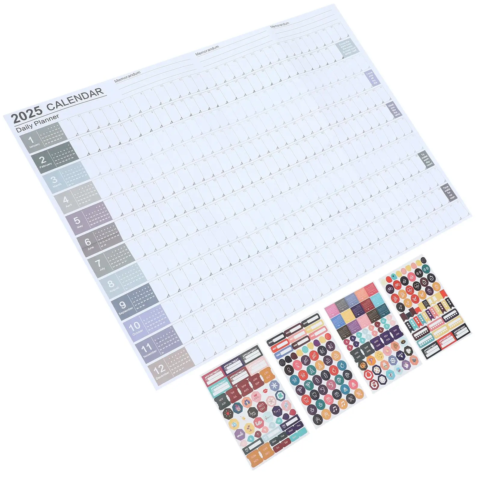 Creative Wall Calendar 2025 English Version Hanging Decor Planner Yearly Schedule Monthly Design Simple Style Home Office Use
Creative Wall Calendar 2025 English Version Hanging Decor Planner Yearly Schedule Monthly Design Simple Style Home Office Use