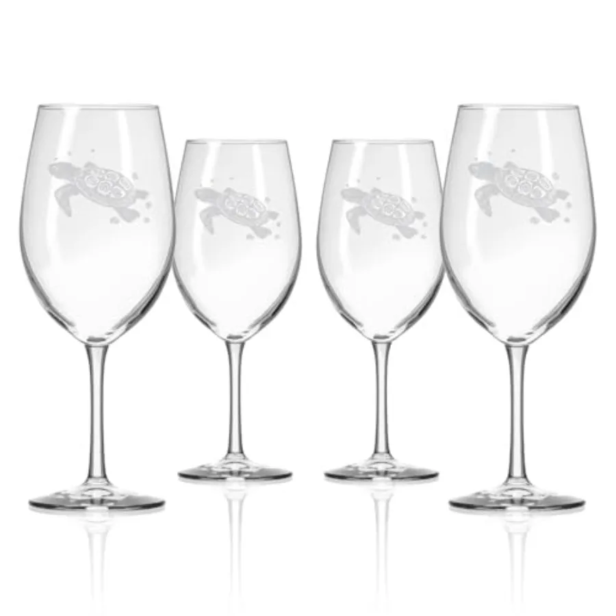 Sea Turtle All Purpose Wine Glass 18oz Large Stemmed Glasses Lead-Free and Diamond-Wheel Engraved Coastal Sea Creature Design M
Sea Turtle All Purpose Wine Glass 18oz Large Stemmed Glasses Lead-Free and Diamond-Wheel Engraved Coastal Sea Creature Design M