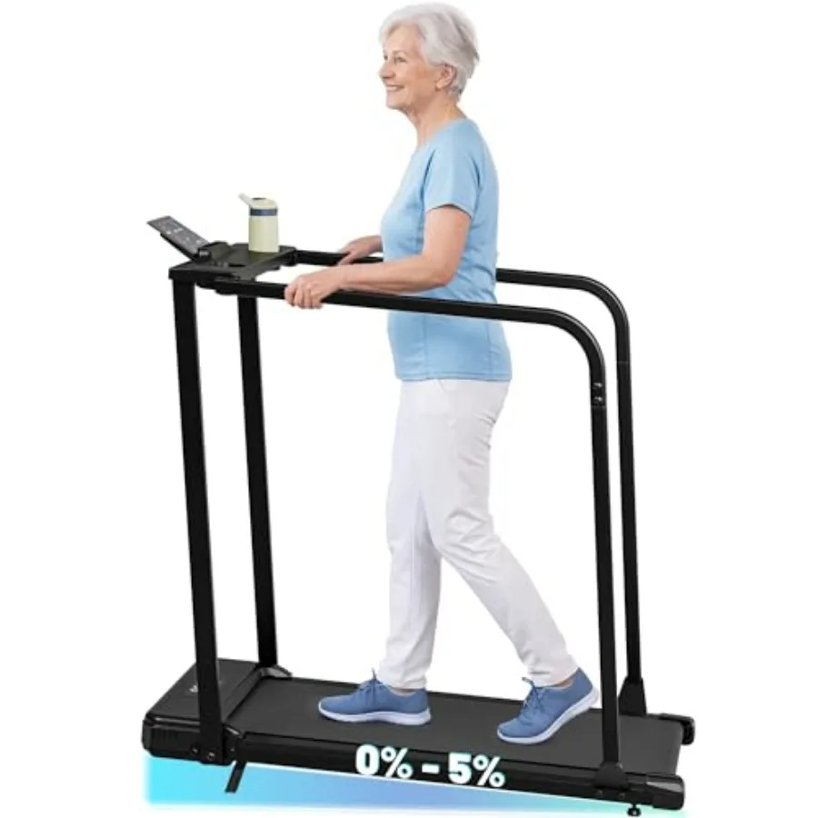 Compact Treadmill with Long Handrails for Seniors - Home Recovery Machine with Incline Wheels Remote Control LED Display Cup Ph
Compact Treadmill with Long Handrails for Seniors - Home Recovery Machine with Incline Wheels Remote Control LED Display Cup Ph
