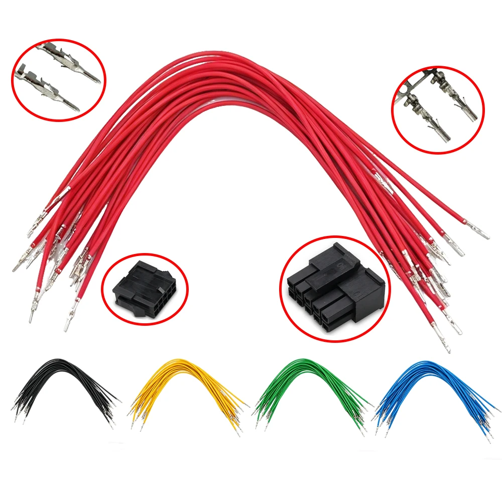 100pcs Micro-Fit MX3.0 43025 43020 3.0mm Male To Female Double Terminal Crimped 1007 20AWG 200MM 300MM 500MM Wire Cable Harness
100pcs Micro-Fit MX3.0 43025 43020 3.0mm Male To Female Double Terminal Crimped 1007 20AWG 200MM 300MM 500MM Wire Cable Harness