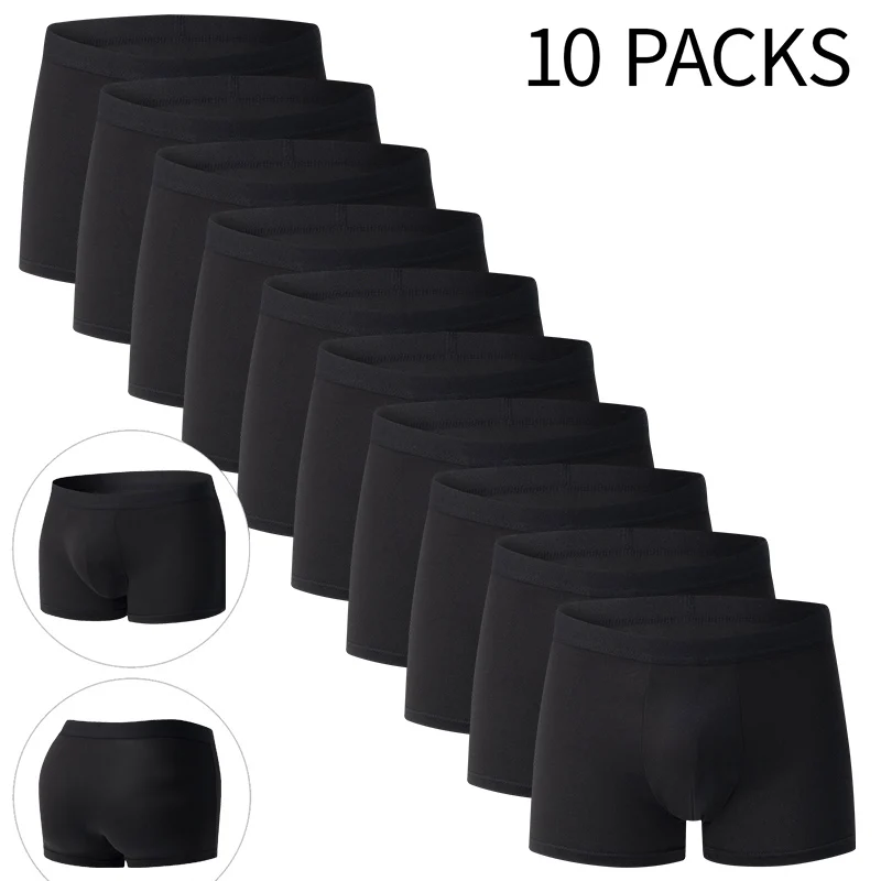 4/10 Piece Set Of Men's Classic Fashion Solid Color Underwear Comfortable Plus Size Teenage Black Boxer Shorts Base Shorts
4/10 Piece Set Of Men's Classic Fashion Solid Color Underwear Comfortable Plus Size Teenage Black Boxer Shorts Base Shorts
