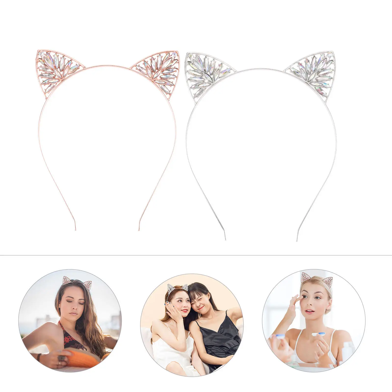 2Pcs Cat Ears Headbands Adorable Glitter Hair Accessories for Christmas Halloween Party Cosplay Headband
2Pcs Cat Ears Headbands Adorable Glitter Hair Accessories for Christmas Halloween Party Cosplay Headband