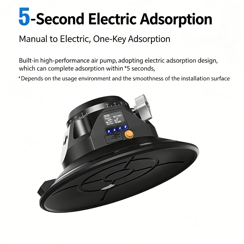 Car Camera Suction Cup 360-degree Adjustable Angle Electric Suction Cup Automatic Suction Cup for Vehicle-mounted Action Cameras
Car Camera Suction Cup 360-degree Adjustable Angle Electric Suction Cup Automatic Suction Cup for Vehicle-mounted Action Cameras