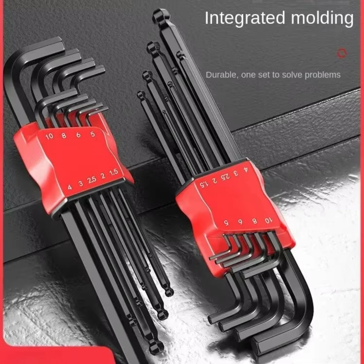 Hexagonal German quality high hardness hex wrench 9-piece set screwdriver combination set hex tool set
Hexagonal German quality high hardness hex wrench 9-piece set screwdriver combination set hex tool set