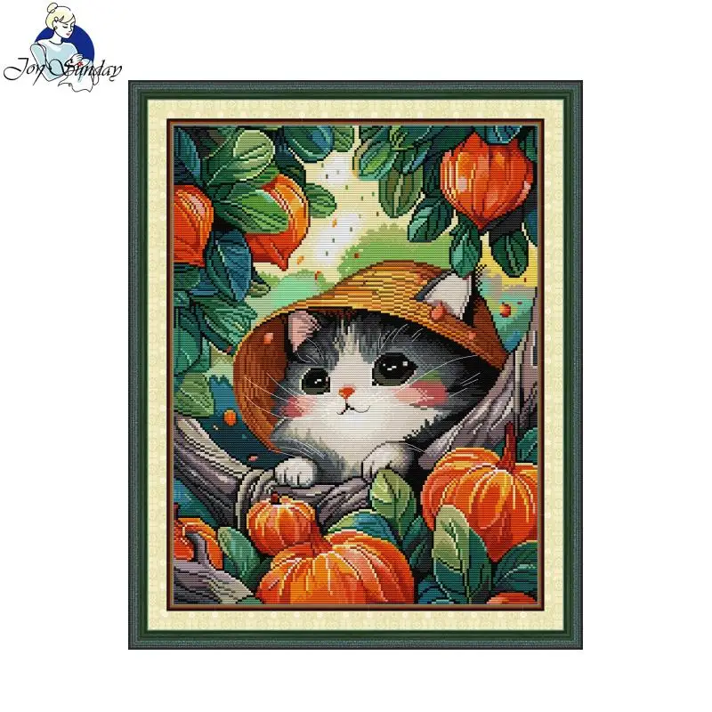 Набор для вышивки крестиком Joy Sunday, котята с рисунком HD, из счетной ткани Aida 16/14/11CT, Набор для вышивки «сделай сам», художественные изделия, домашний декор
Набор для вышивки крестиком Joy Sunday, котята с рисунком HD, из счетной ткани Aida 16/14/11CT, Набор для вышивки «сделай сам», художественные изделия, домашний декор