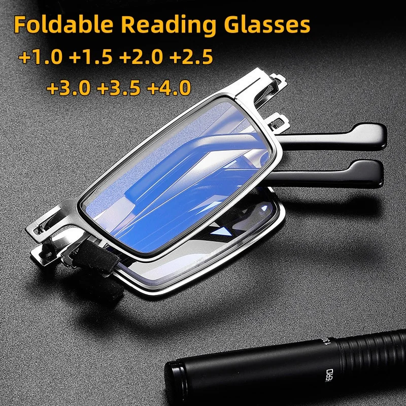Foldable Reading Glasses Men's and Women's Ultra Lightweight Portable High-definition Anti Blue Light Goggles Diopter To +4.0
Foldable Reading Glasses Men's and Women's Ultra Lightweight Portable High-definition Anti Blue Light Goggles Diopter To +4.0