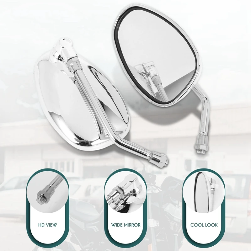 For Honda Shadow Spirit 750 1100 VTX1300 VTX1800 Chrome Motorcycle Mirrors 10MM
For Honda Shadow Spirit 750 1100 VTX1300 VTX1800 Chrome Motorcycle Mirrors 10MM