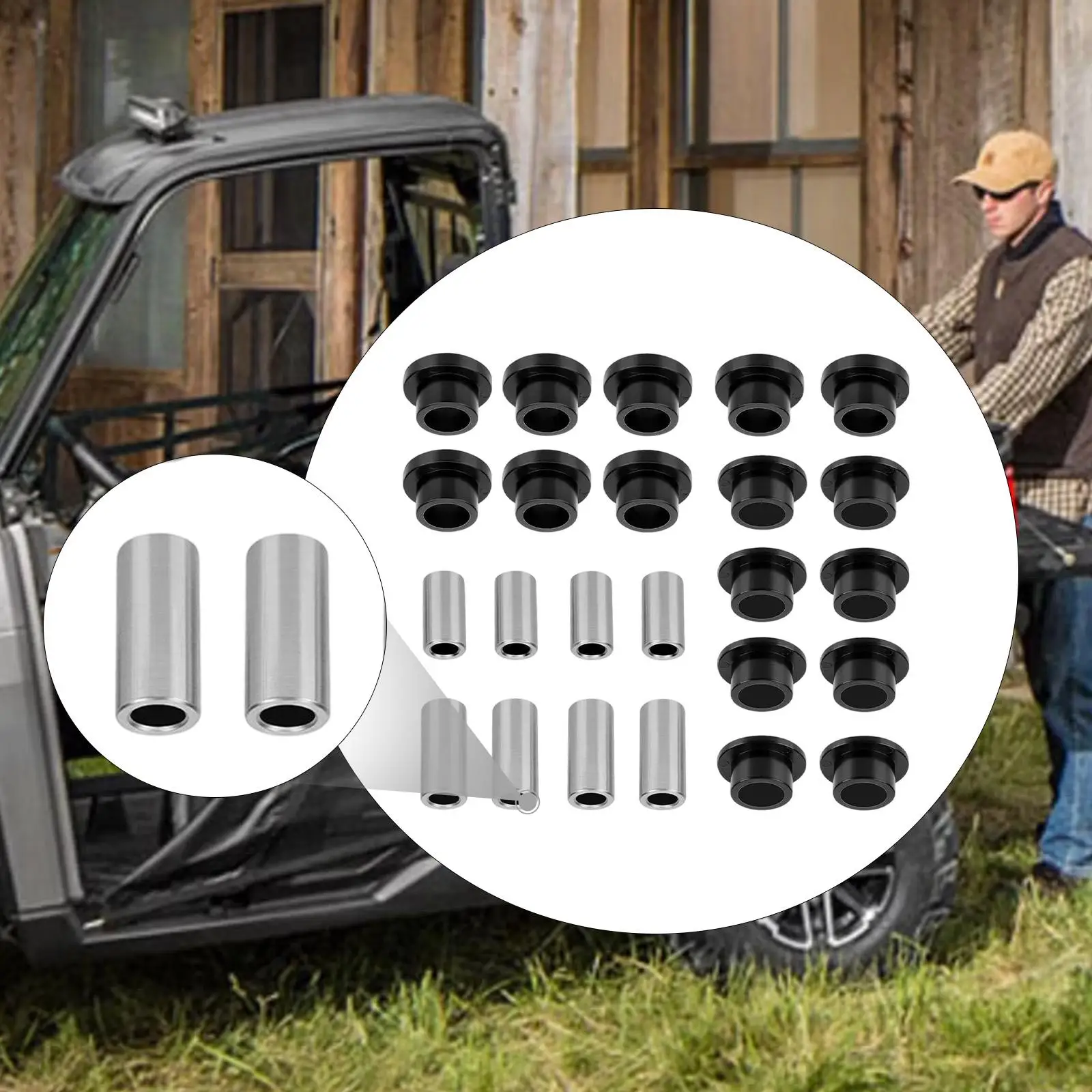 Professional Shock Absorber Bushing Sleeve Kit High Strength Wear Resistant for Polaris Ranger 1000 900 800 700 570 500 ATV UTV
Professional Shock Absorber Bushing Sleeve Kit High Strength Wear Resistant for Polaris Ranger 1000 900 800 700 570 500 ATV UTV
