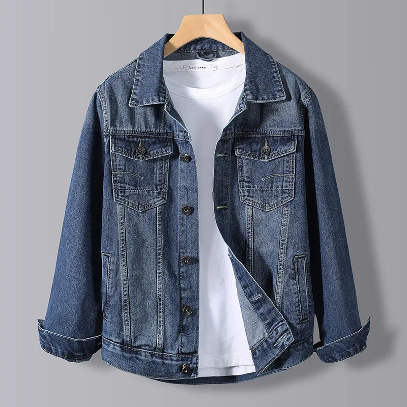 GIOIOMen's denim jacket,2025Spring and Autumn New Pure Cotton Casual Denim Jacket Coat,Fashionable Versatile Top
GIOIOMen's denim jacket,2025Spring and Autumn New Pure Cotton Casual Denim Jacket Coat,Fashionable Versatile Top