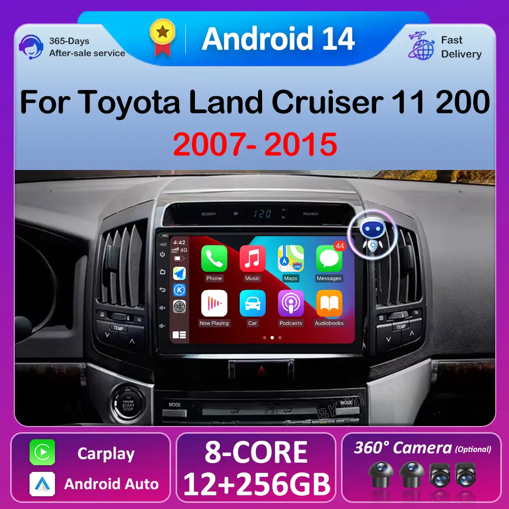 Android 14 Multimedia Player Car Radio For Toyota Land Cruiser 11 200 2007-2015 DSP Stereo 4G Head Unit Touch Screen No 2din
Android 14 Multimedia Player Car Radio For Toyota Land Cruiser 11 200 2007-2015 DSP Stereo 4G Head Unit Touch Screen No 2din