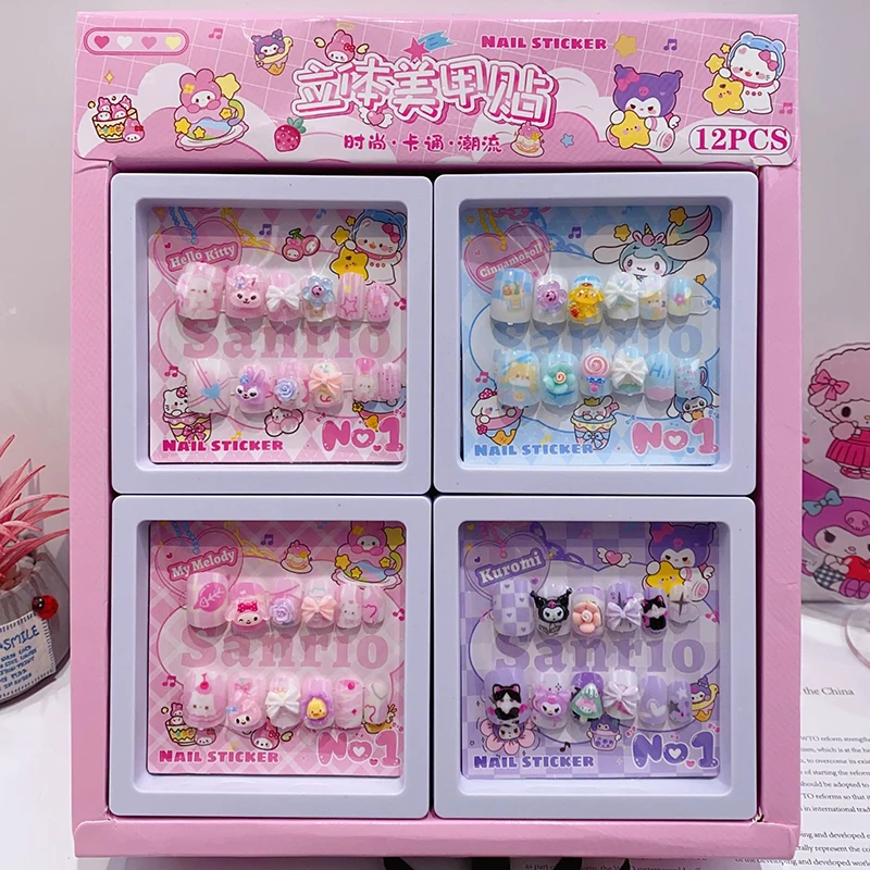 New Sanrio 3d Wearing Armor Cartoon Cute Girl Toy Kawaii Colorful Wearable Nail Removable Convenient Self-Adhesive Fake Nail
New Sanrio 3d Wearing Armor Cartoon Cute Girl Toy Kawaii Colorful Wearable Nail Removable Convenient Self-Adhesive Fake Nail