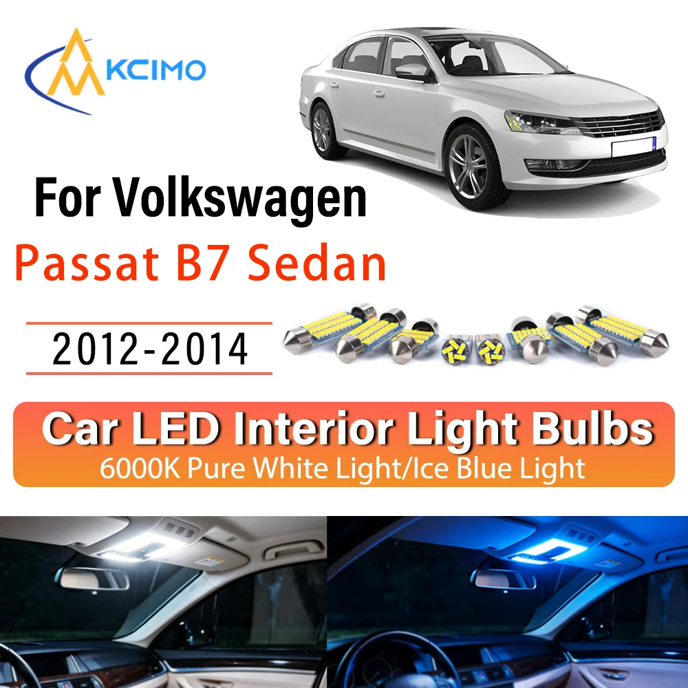 LED Interior Light Bulb Set For Volkswagen Passat B7 Sedan 2012-2014 Easy Install Bright Dome Map Door Courtesy Brights
LED Interior Light Bulb Set For Volkswagen Passat B7 Sedan 2012-2014 Easy Install Bright Dome Map Door Courtesy Brights
