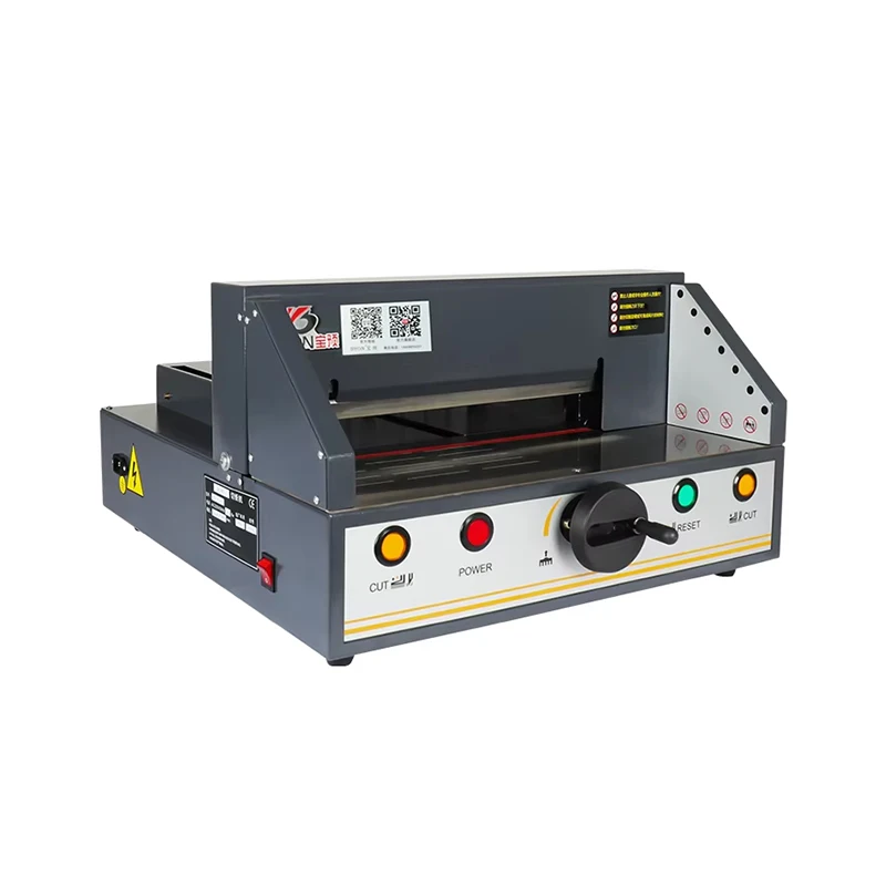 MO-330H Edge Trimming Cutter - Electric Blade & Manual Feed for A4 Advertising Materials