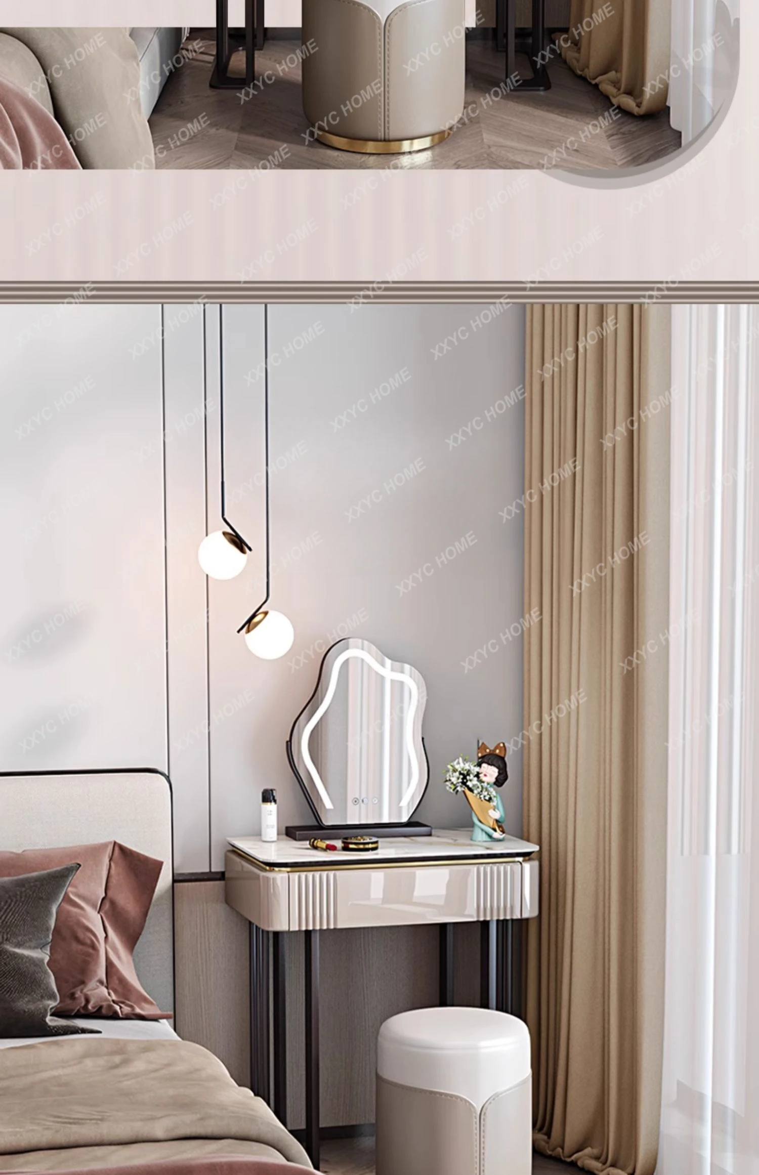 Advanced Stone Plate Dresser Popular Modern Minimalist Master Bedroom Makeup Table
Advanced Stone Plate Dresser Popular Modern Minimalist Master Bedroom Makeup Table
