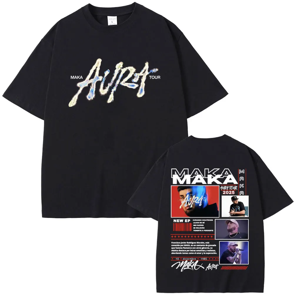 Hot Sale Rapper Maka Hip Hop Oversized T Shirts Aura Tour 2025 T-shirts Men Women Casual Cotton Vintage Short Sleeve Tee Shirt
Hot Sale Rapper Maka Hip Hop Oversized T Shirts Aura Tour 2025 T-shirts Men Women Casual Cotton Vintage Short Sleeve Tee Shirt