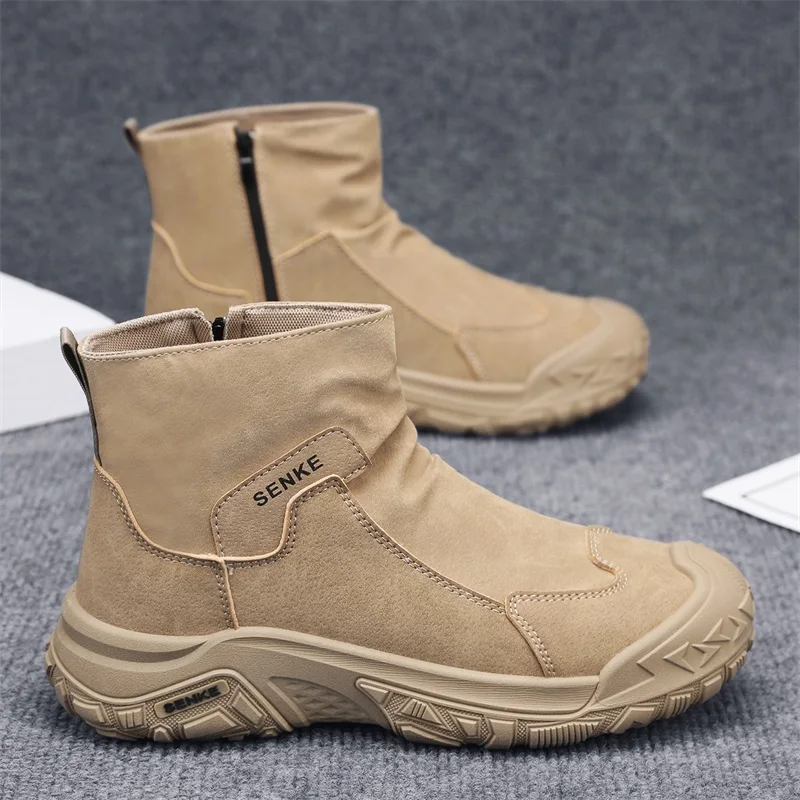 Men's Boots Spring Workwear Waterproof Anti-slip Wear-resistant Height-increasing Mid-calf Work Safety Shoes Sports Th...
Men's Boots Spring Workwear Waterproof Anti-slip Wear-resistant Height-increasing Mid-calf Work Safety Shoes Sports Th...